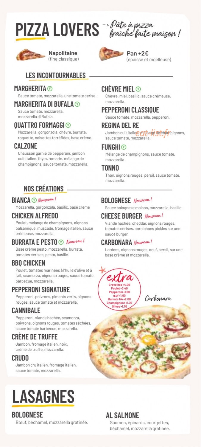 Vapiano — carte page 4