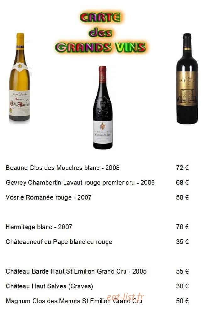Chez Paul — carte page 6