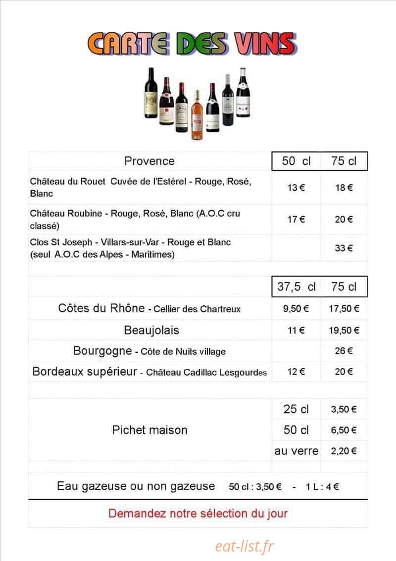 Chez Paul — carte page 5