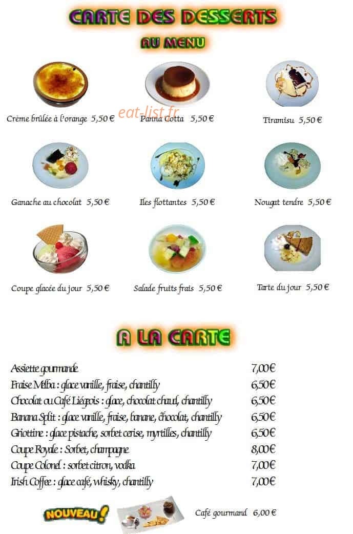 Chez Paul — carte page 4