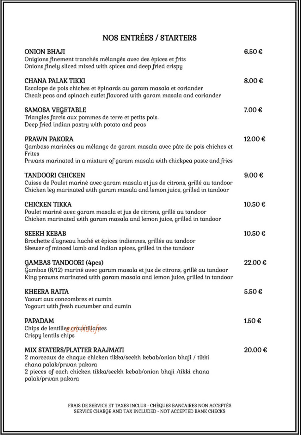 La Raajmati — carte page 1
