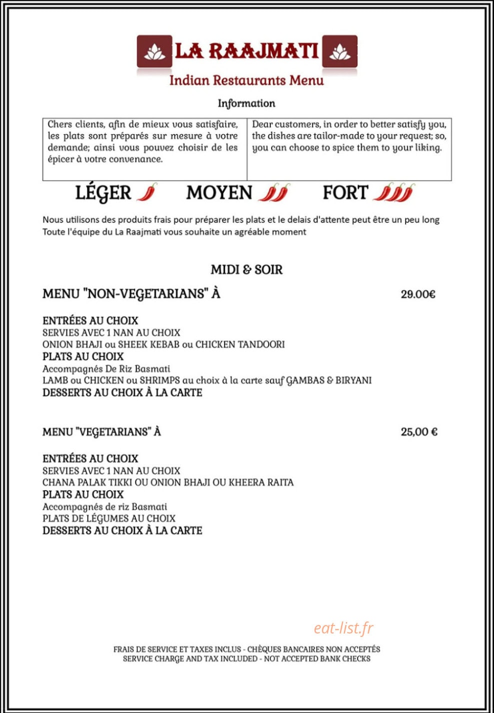 La Raajmati — carte page 11