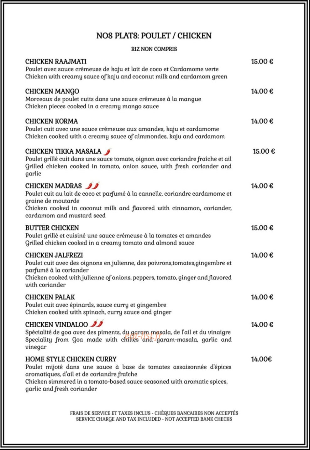 La Raajmati — carte page 4