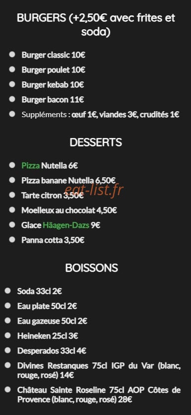 O'Pizz Salades — carte page 3