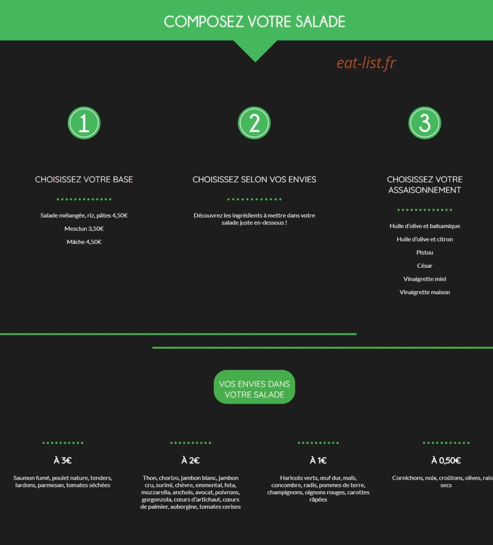 O'Pizz Salades — carte page 4