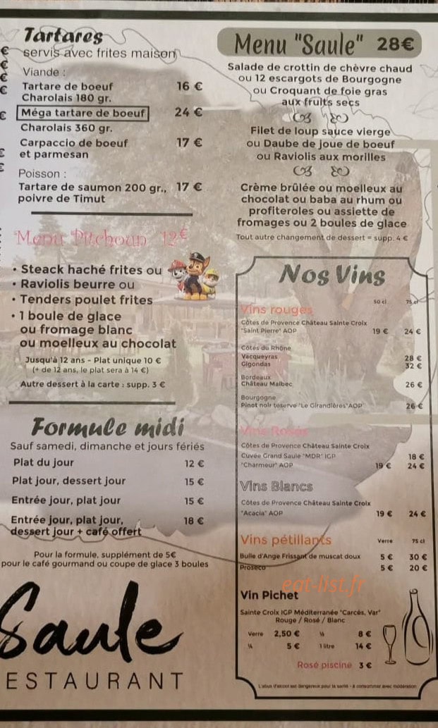 Le Grand Saule — carte page 2