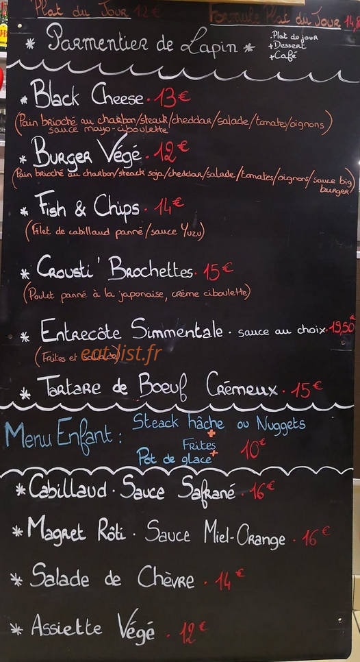 Cafe Lions — carte page 1