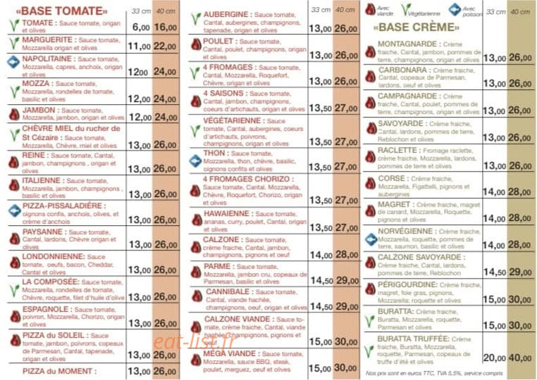 Chez nino — carte page 2