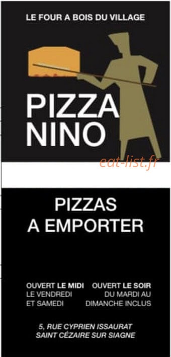 Chez nino — carte page 1