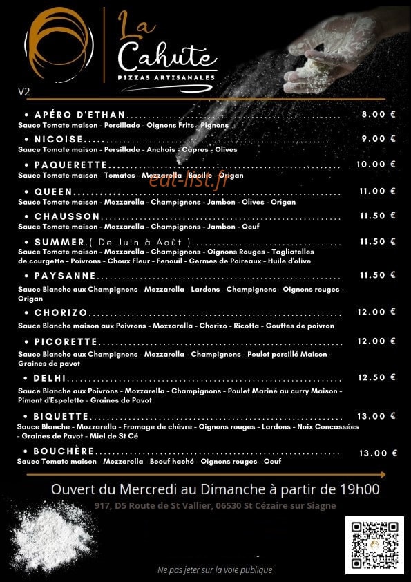La Cahute — carte page 1