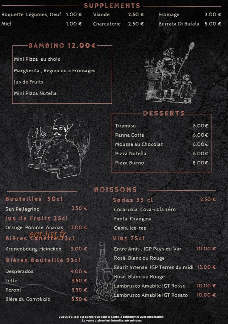 La Pizza D'Antho — carte page 3