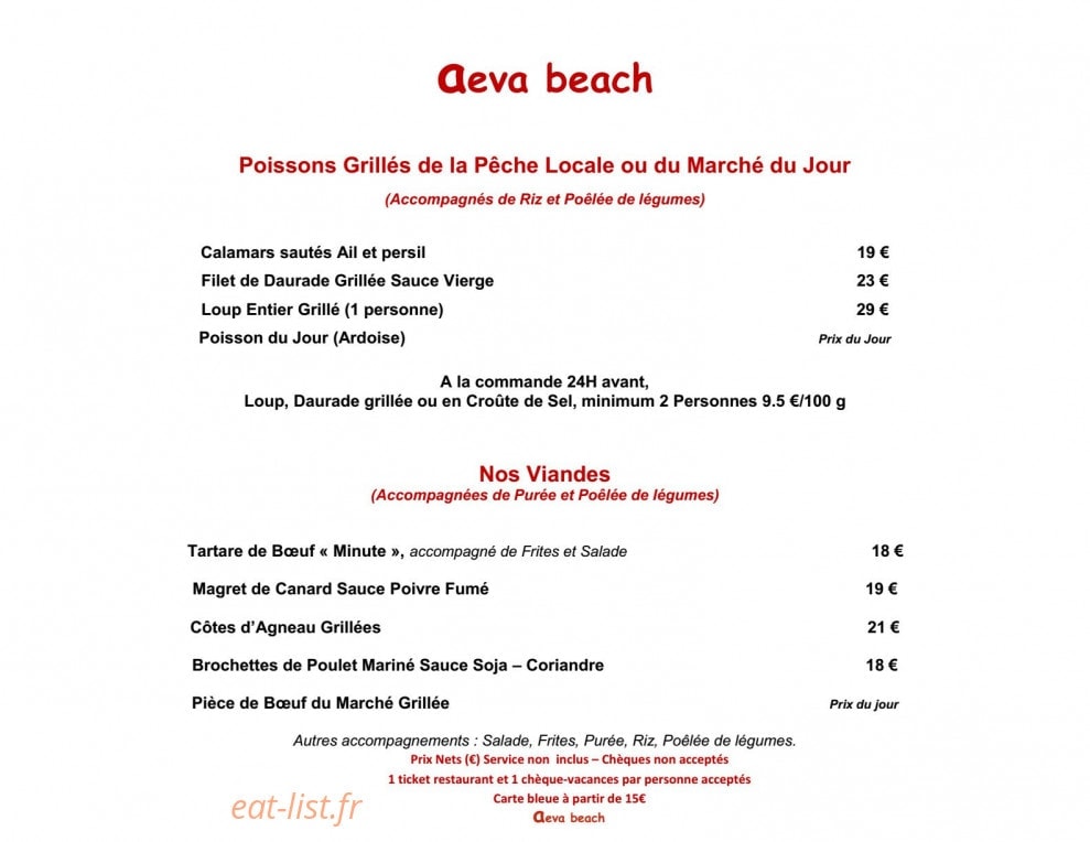 Aeva Beach — carte page 3