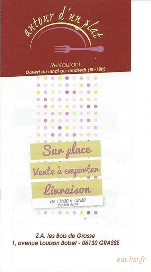 Autour d'un plat — carte page 1