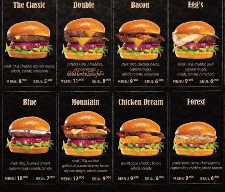 Best Burger — carte page 1