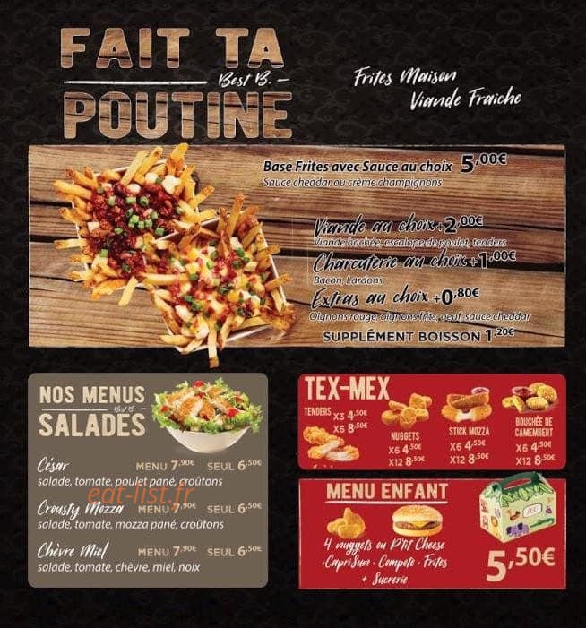 Best Burger — carte page 3