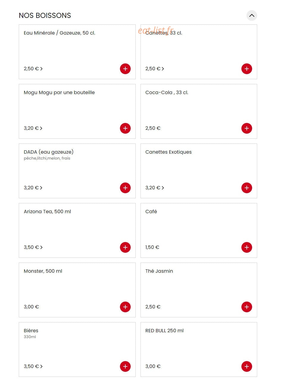 Bokor Wok — carte page 6