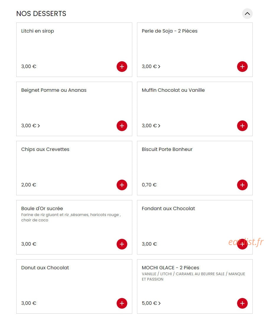 Bokor Wok — carte page 5