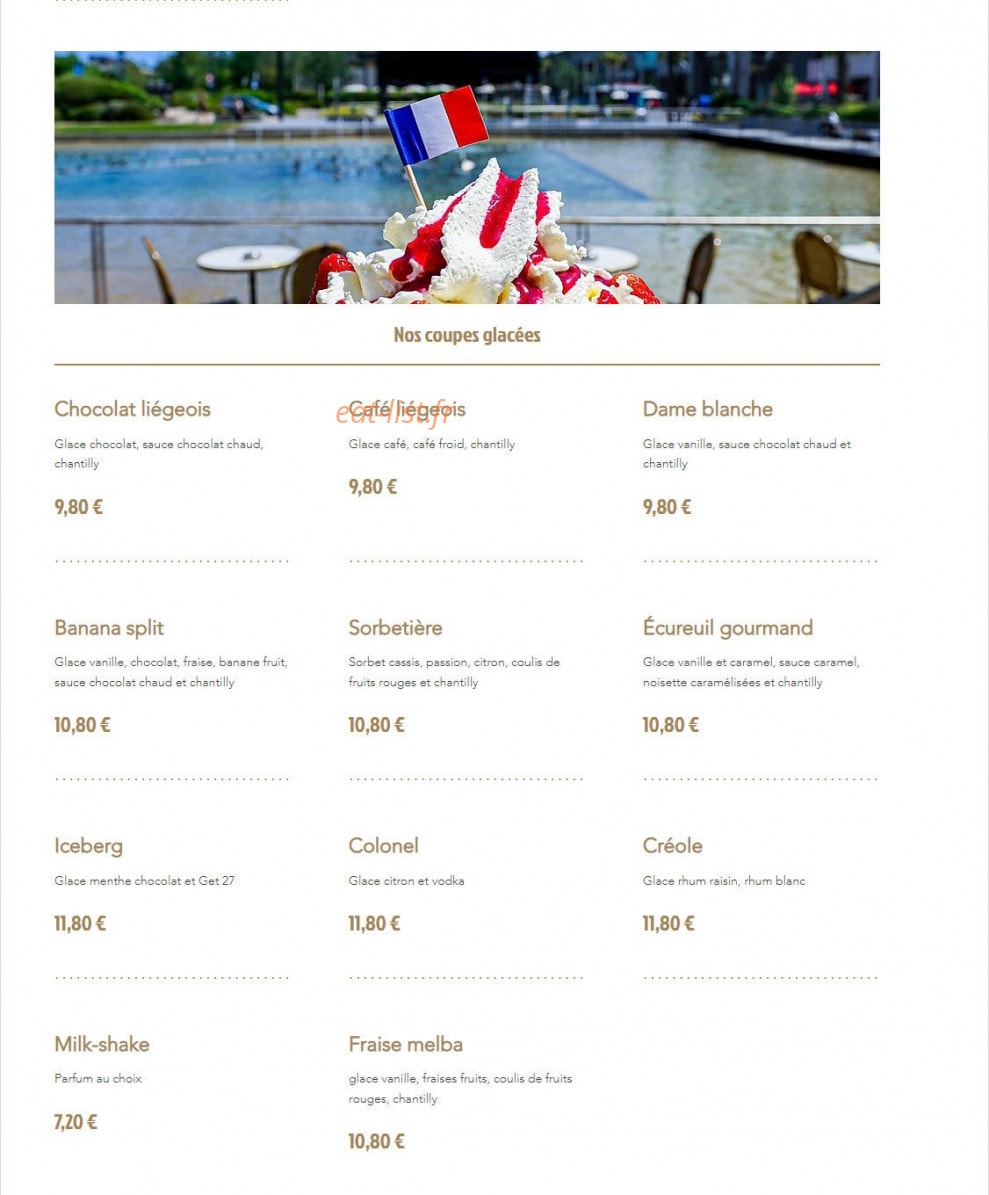 Brasserie Julien — carte page 5