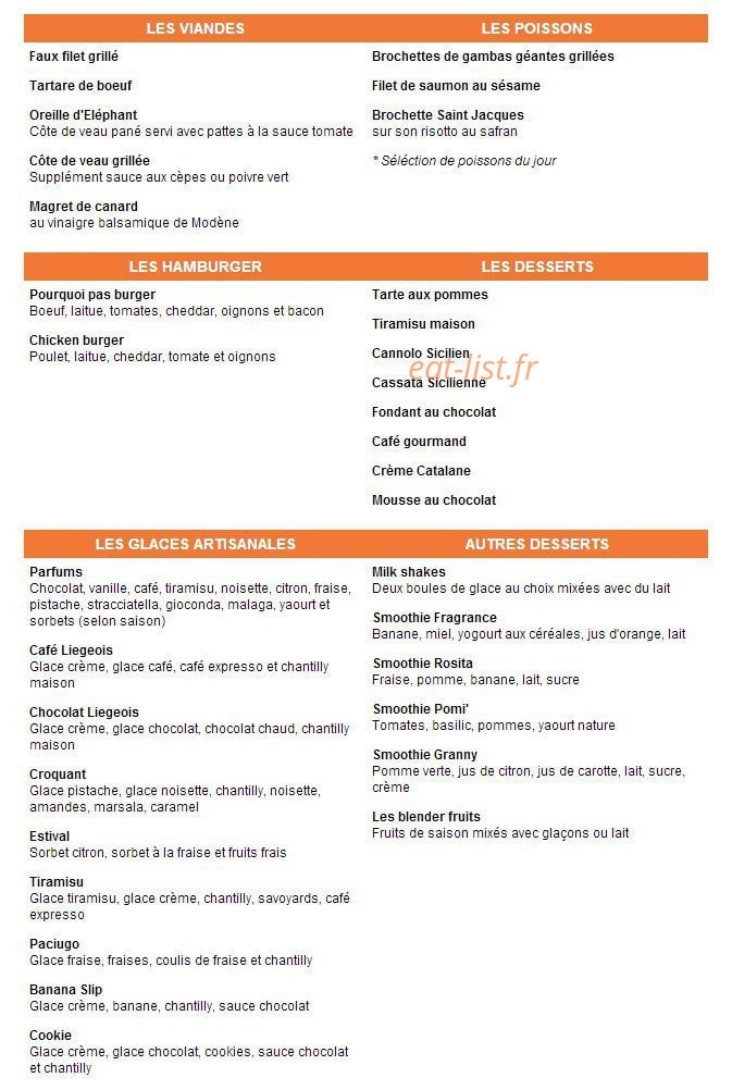 Café Pourquoi Pas — carte page 2