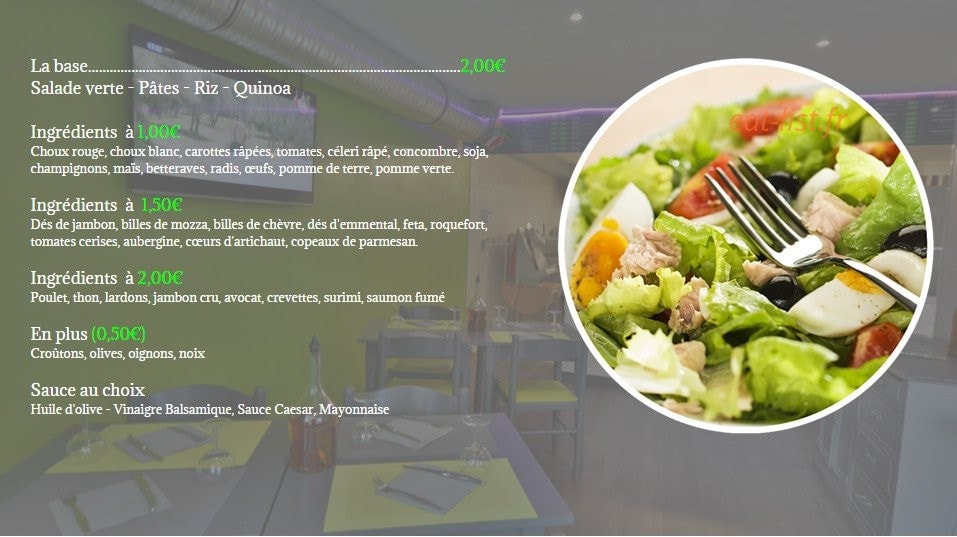 Cagnes pizza — carte page 6