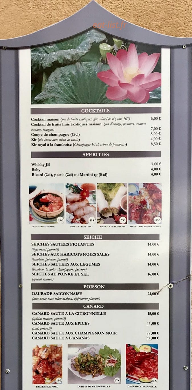 Chez kim — carte page 3