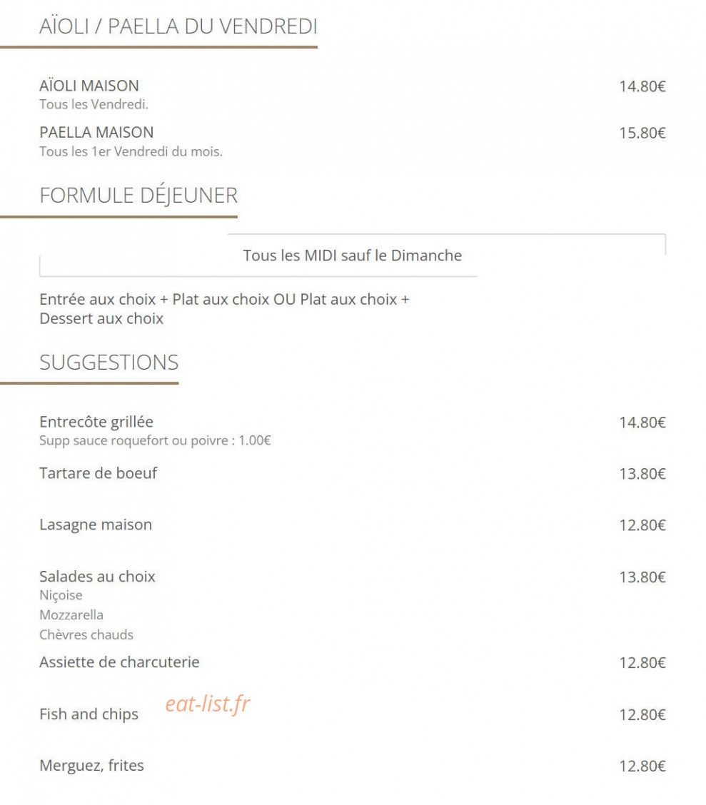Domi’S — carte page 1