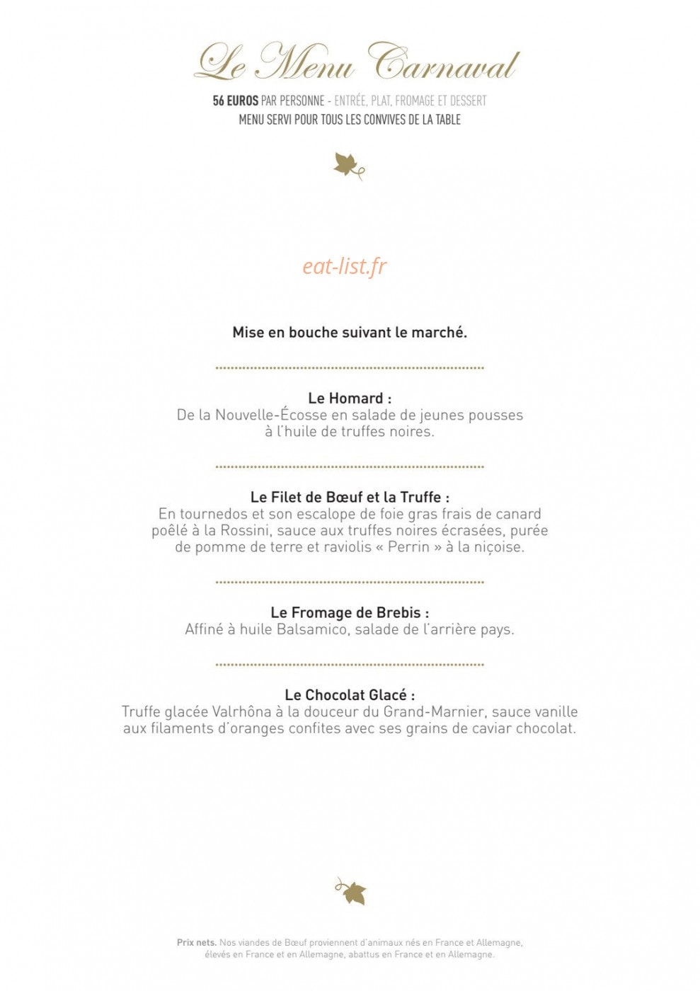 Fleur de sel — carte page 5