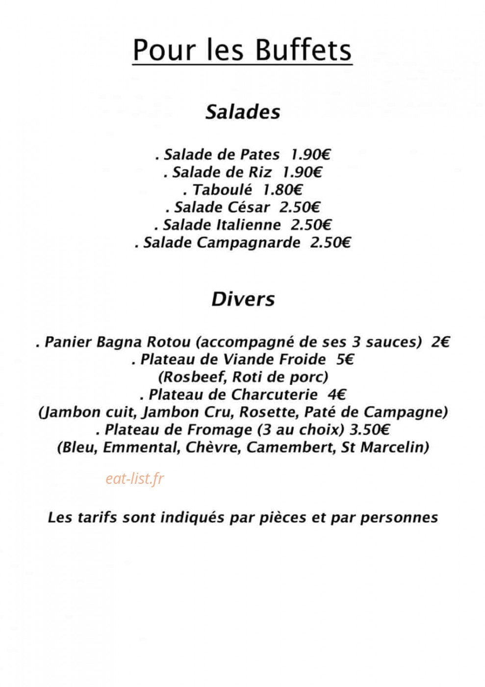 Garcia Paëlla — carte page 4