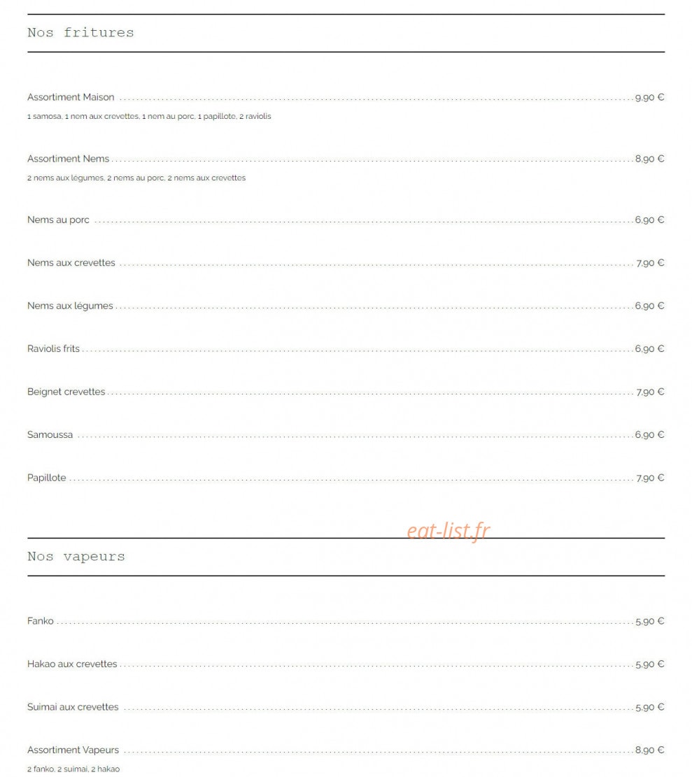 Jade D'asie — carte page 1