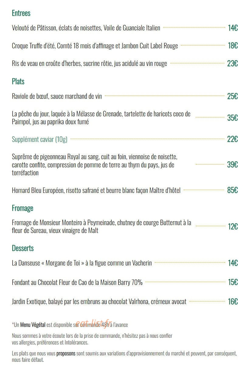 L'Agapè — carte page 1