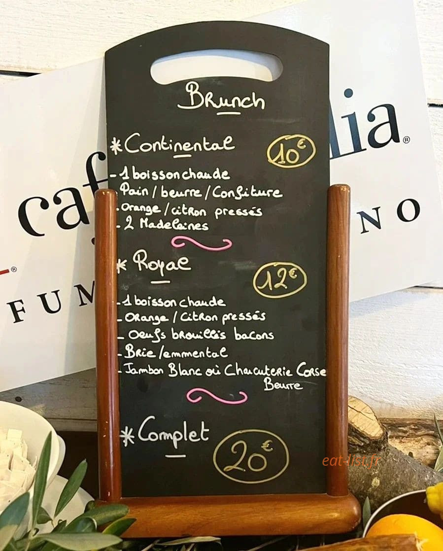 La Brasserie — carte page 1