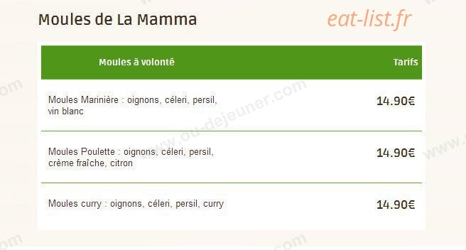 La Mamma — carte page 6