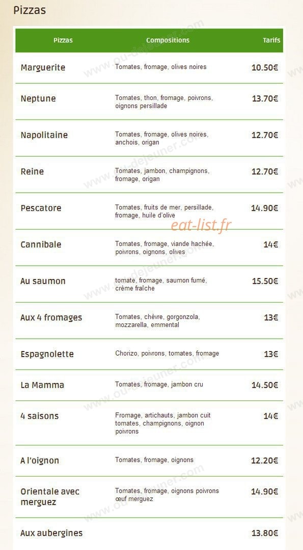 La Mamma — carte page 12