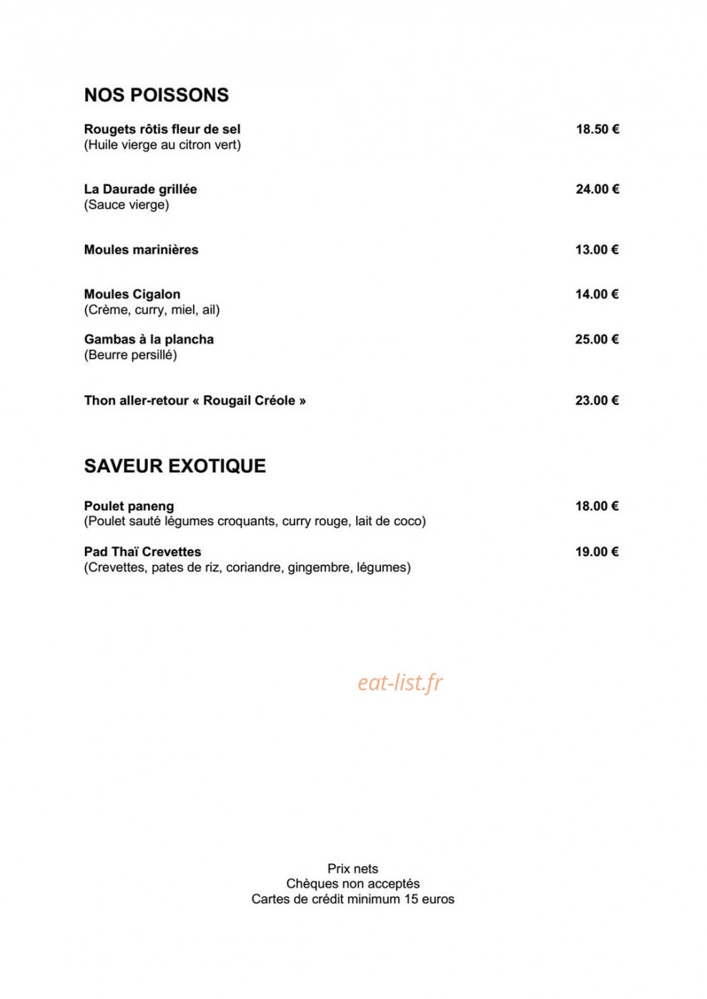 Le cigalon plage — carte page 4