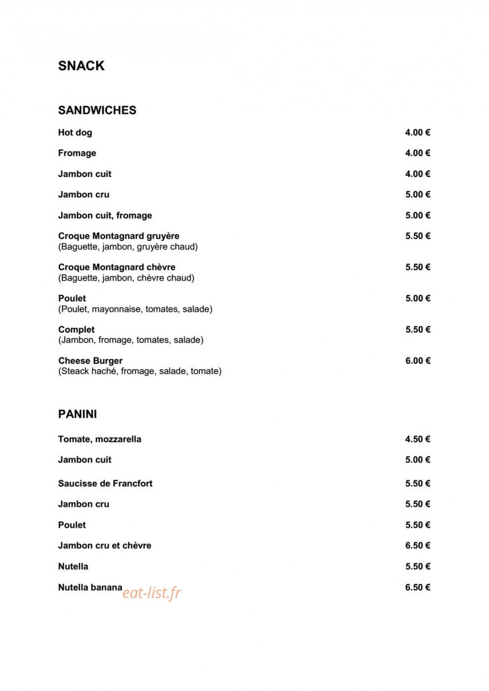 Le cigalon plage — carte page 9