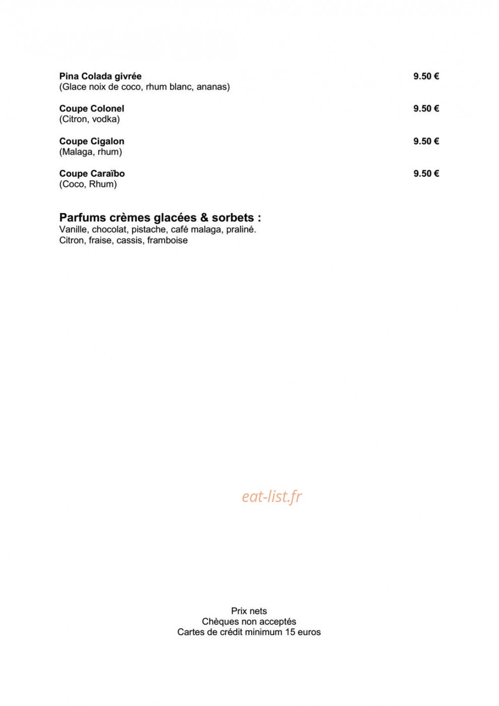 Le cigalon plage — carte page 8