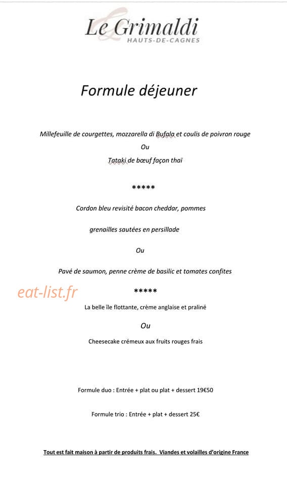 Le Grimaldi — carte page 5