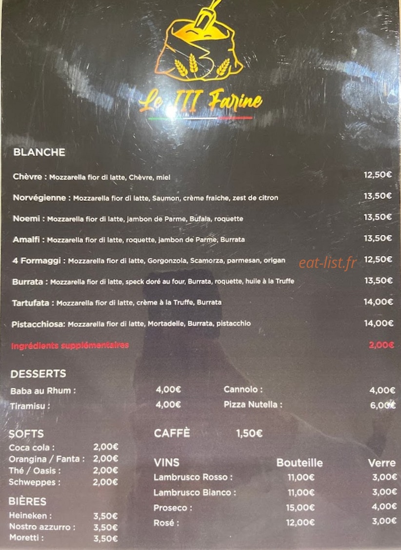 Le III Farine — carte page 2
