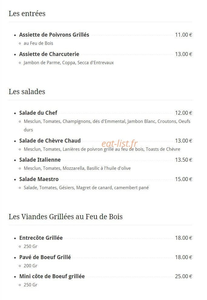 Le Maestro — carte page 1