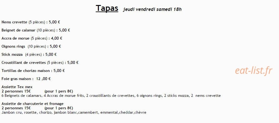 Le Patio — carte page 2