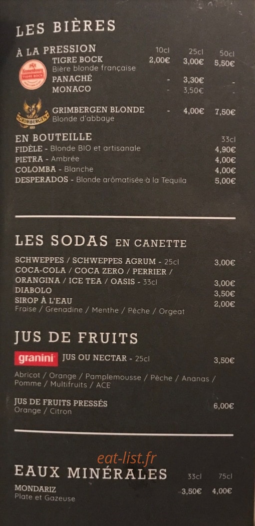 Le Petit Pacha — carte page 2