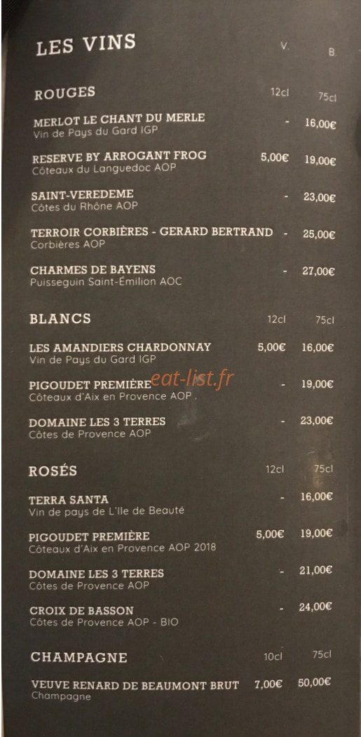 Le Petit Pacha — carte page 3