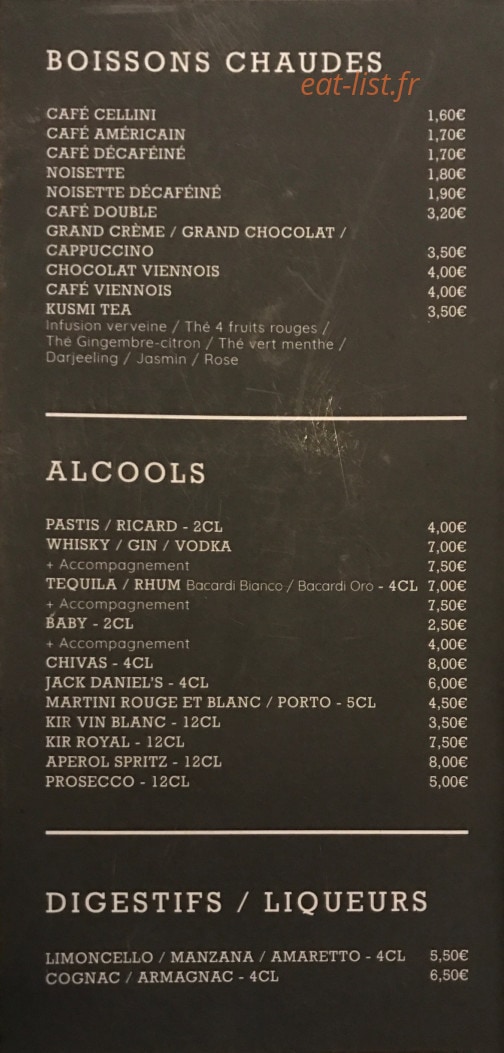 Le Petit Pacha — carte page 1