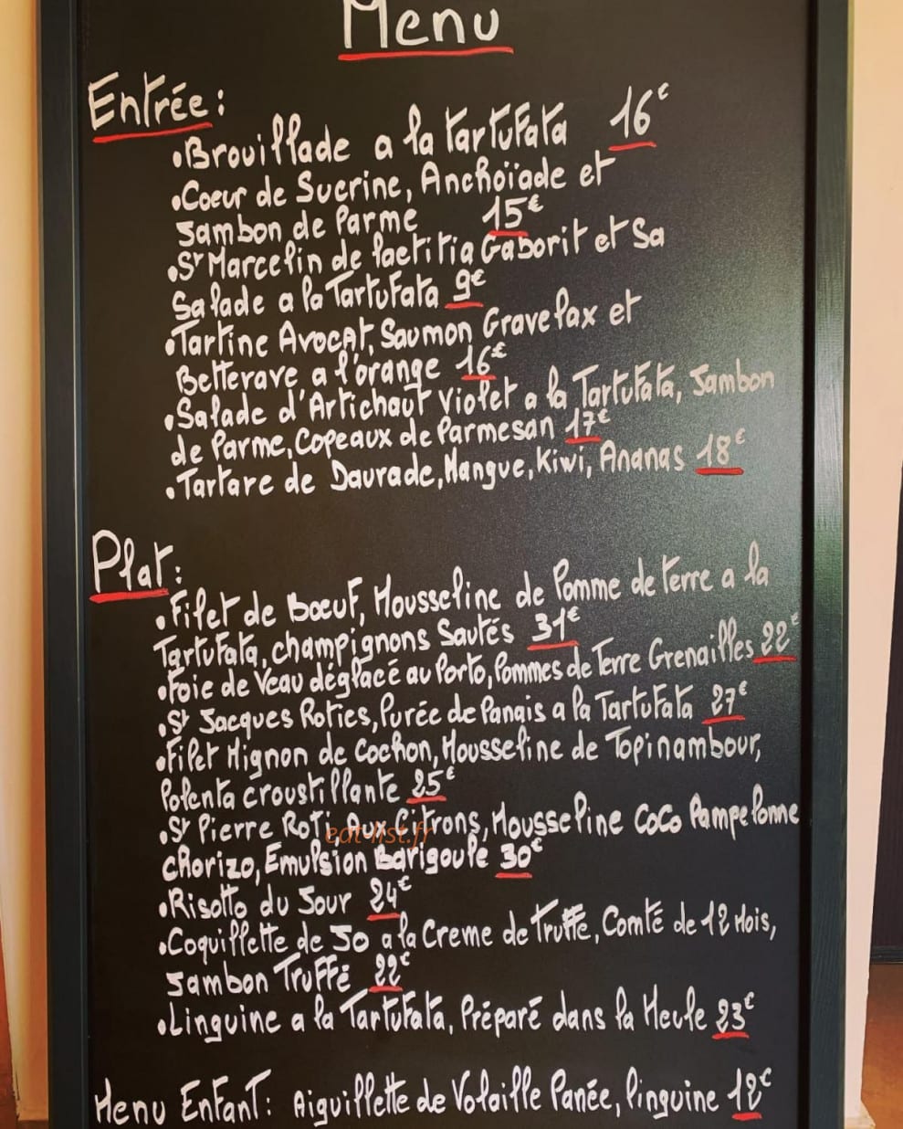 Le Pointu — carte page 1