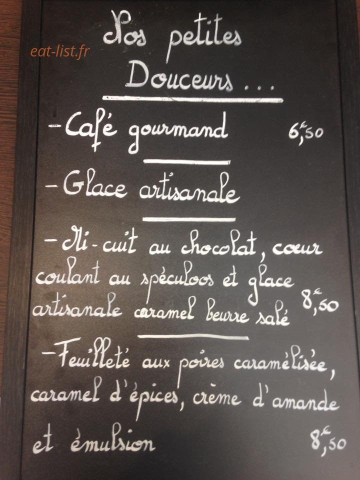 Le Verre & Table — carte page 3