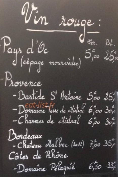 Le Verre & Table — carte page 2