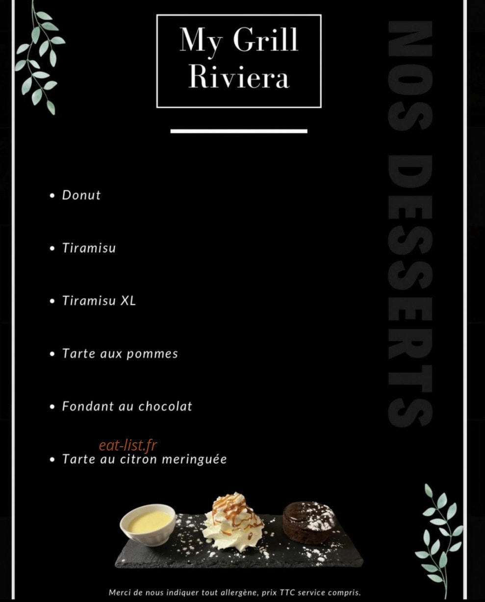 My Grill Riviera — carte page 5