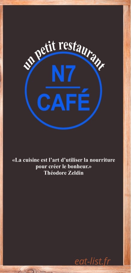 N7 Café — carte page 1