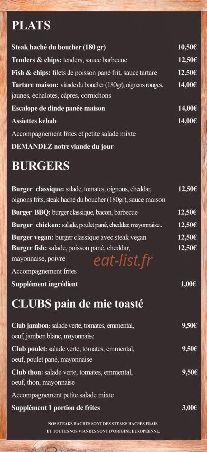 N7 Café — carte page 3