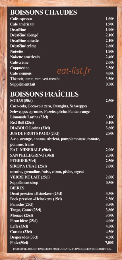 N7 Café — carte page 5